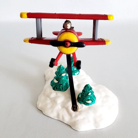 Department 56 Original Snow Village "Spirit of Snow Village" Airplane NIB - Picture 3 of 6
